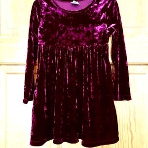 Burgundy velvet dress velour